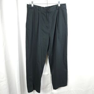 LL Bean Womens 16P Petite 34x26 Navy Blue Original Fit High Rise Pants